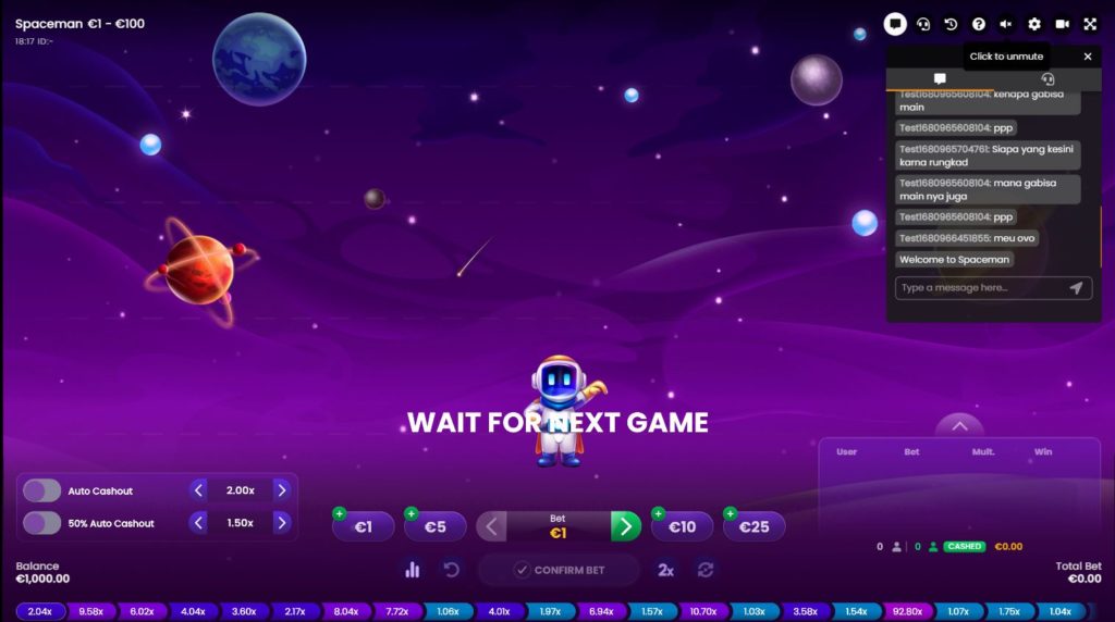 Spaceman Casino Game